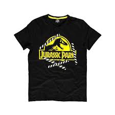 Jurassic park, later also referred to as jurassic world, is an american science fiction media franchise centered on a disastrous attempt to create a theme park of cloned dinosaurs. Jurassic Park Logo T Shirt Grosse L Abgame It