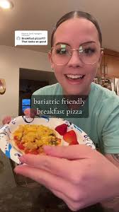 Replying to @Sarah Speigle convenience is what i’m all about 🙌🏼🍕  #breakfastideas #bariatricbreakfast #bariatricmeals #weightloss #easymeals  #easybreakfast #healthyrecipe #recipe #gastricsleeve ...