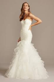 Strapless necklines run from one. Strapless Wedding Dresses Gowns David S Bridal