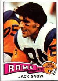 1975 Topps Football Card Fred Jack Snow Los Angeles Rams