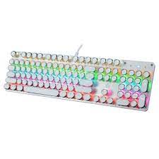 Usb a type work voltage: Sunsky Msez Hjk900 7 104 Keys Electroplated Transparent Character Punk Keycap Colorful Backlit Wired Mechanical Gaming Keyboard Silver