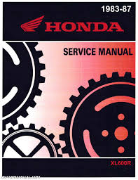 1986 Honda Xl600r Service Manual Pdf 1 Honda Honda Service Manual