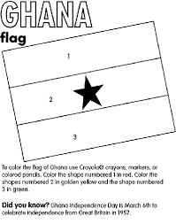 Ghana On Crayola Com World Thinking Day Flag Coloring Pages Coloring Pages