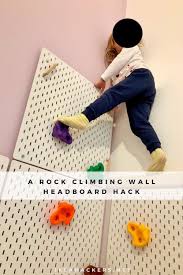 Kids Love Climbing A Rock Wall Headboard Ikea Hackers Kids Room Interior Design Headboard Wall Kids Interior Room