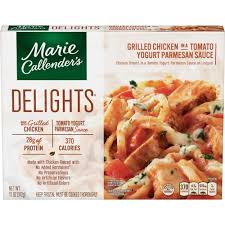 From i5.walmartimages.com this is a super simple. Marie Callender S Delights Frozen Grilled Chicken In Tomato Yogurt Parmesan Sauce Prepared M Grilled Chicken Parmesan Chicken Parmesan Recipes Food Preparation