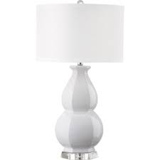 Safavieh Juniper 30 25 In White Table Lamp With White Shade Lit4245c The Home Depot Table Lamp Lamp Grey Table Lamps