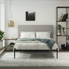 4.2 out of 5 stars 712. Queer Eye Krew Upholstered Bed Queen Size Frame Black Metal Gray Linen Walmart Com Walmart Com