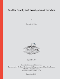 Satellite Geophysical Investigation of the Moon