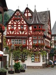 Photo About The Altes Haus Old House Is A Medieval Half Timbered House From 1368 In Bacharach Rhineland German Houses German Architecture Bacharach Germany