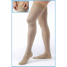 Jobst Womens Opaque Closted Toe Moderate Compression Thigh High Stockings