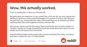 With the capital one venture, you're earning 2x on every purchase. Reddit S 5 Second Super Bowl Ad Rallies Users References Gamestop Variety