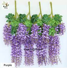 Uvg 110cm Faux Floral Arrangements Long Shoot Wisteria Silk Flowers For Wedding Decor Artificial Silk Flowers Artificial Flowers Artificial Flower Arrangements
