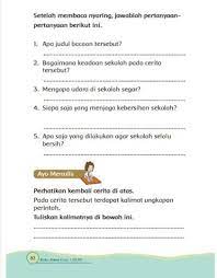 Jul 21, 2021 · simak kunci jawaban buku tematik tema 1 kelas 6 selamatkan makhluk hidup, pembelajaran 2 subtema 2 hewan sahabatku halaman 75, 76, 77, 78, 79, 80, Kunci Jawaban Tema 6 Kelas 1 Halaman 75 79 80 81 82 83 84 Buku Tematik Berkreasi Bersama Siti Seru Metro Lampung News