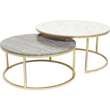 The audrey nightstand updates an antique design with ample storage, display space and thoughtful details. Round Marble Side Table Mystic Kare Design