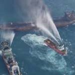 China tanker fire: Bodies found