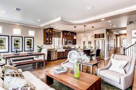 The Gunnison Living Room Love This Living Space Oakwood Homes Kitchen Dining Combo Home