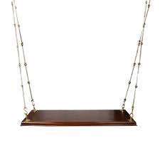 The swing chair has floral carvings all over with cushioning at the seat and at the center back. Thar The Online Mart Wooden Garden Swing Solid Sheesham Wood Indoor Outdoor Hanging Swing Plank Patiya With Brass Kada Design Jhula With Beautiful Chain And Design Amazon In Furniture