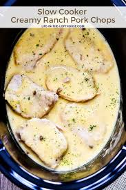 Bake at 350 degrees for 45 minutes. Slow Cooker Creamy Ranch Pork Chops Life In The Lofthouse