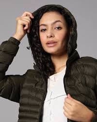 Buy Olive Green Jackets & Coats for Women by Fort Collins Online