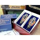 vacuum tube Western Electric 300B ONE MATCHED pair w/wooden box ...