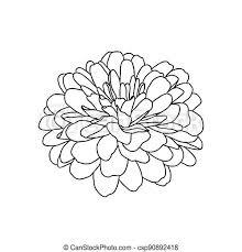 How to draw crysanthemum tattoo design, speed drawing a tattoo design line drawing | chrysanthemum flower. Line Drawing Of Chrysanthemum Flower Isolated On White Background Hand Drawn Sketch Vector Illustration Decorative Element Canstock