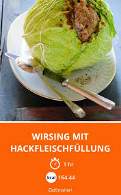 Wirsing Mit Hackfleischfullung Rezept Wirsing Rezepte Lebensmittel Essen