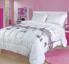 Pink comforter set 100% cotton soft material. Full Queen Paris Comforter Bedding Set France Pink White Grey Eiffel Tower Walmart Com Walmart Com