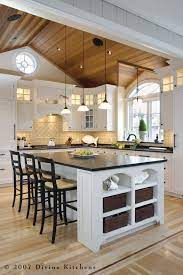 And because they're real wood they add a much needed bit of contrast, depth and texture. Cape Cod Transitional Traditional Kitchen Beadboard Ceiling Divine Design Center