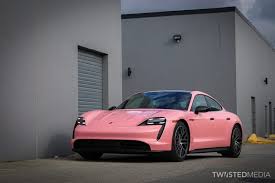 Cherries grow from stalks in pairs and a tree can produce fruit for as long as 100 years! Gloss Light Pink Car Wrap Porsche Taycan Vancouver