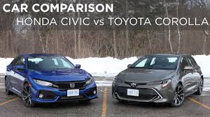 *2019 corolla hatchback xse with automatic transmission preliminary 30 city/38 highway/33 combined mpg estimates determined by toyota. Car Comparison 2019 Honda Civic Vs 2019 Toyota Corolla Hatchback Driving
