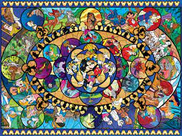 Great for family nights, gifts, holiday gatherings, disney collectors and more! Ceaco Disney Classics Ii Oval Stained Glass Jigsaw Puzzle 1500 Pieces Buy Online In China At China Desertcart Com Productid 125935325