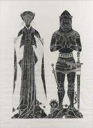 Our brass rubbings will still be done by our master craftsman. A Brass Rubbing Of A Medieval Knight And A Lady