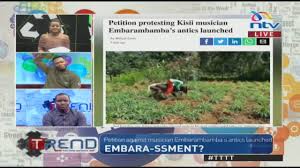 4,058 likes · 228 talking about this. Ntv Kenya Petition Protesting Kisii Musician Embarambamba S Antics Launched Thoughts Tttt Heyamina Facebook