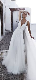 Beach Deep V Neck Wedding Dress By Julie Vino Http Www Deerpearlflowers Com Deep Plunging V N Julie Vino Wedding Dress Wedding Dresses Summer Wedding Dress
