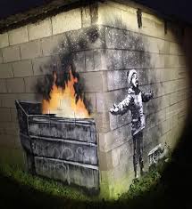 Banksy art on wn network delivers the latest videos and editable pages for news & events, including entertainment, music, sports, science and more, sign up and share your playlists. Banksy S Latest Street Art Comments On Town S Steel Industry Boing Boing