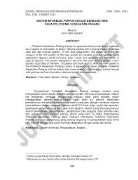 Peminjaman dan pengembalian buku a. Jurnal Ilmiah Sistem Informasi Perpustakaan Berbasis Web