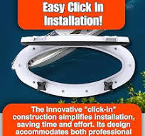 Seaflo Boat Oval Shape Porthole Window With White ABS ...