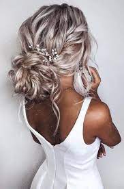 Trendy Wedding Hairstyles Updo Messy Boho Braids Ideas Bridal Hair Pieces Bridesmaid Hair Pins Bridal Hair Pins