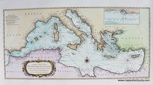 A Correct Chart Of The Mediterranean Sea From The Straits Of