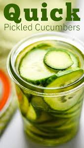 Quick Pickled Cucumbers Recipe Quick Pickled Cucumbers Homemade Pickles Pickling Cucumbers