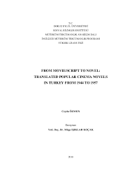 Pdf From Movie Script To Novel Issana Gloova Academia Edu