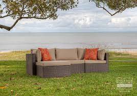 It is generally cared for and cleaned with soap and warm water. 4 Pce Moto Modular Wicker Lounge Setting Furniture Outdoor Spaces Outdoor Furniture