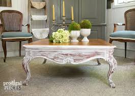 Hope it can give you a general idea of what it takes to refinish wood furniture. Coffee Table Makeover With French Country Style Prodigal Pieces