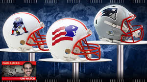 A revolutionary war minuteman holding a football would now symbolize the team (the representation was the boston patriots changed fields two additional times before settling in foxborough, massachusetts. Uni Watch Traces The Lineage Of The Patriots Flying Elvis Logo