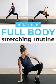 10 Minute Full Body Stretch Routine Nourish Move Love In 2020 Full Body Stretching Routine Stretch Routine Full Body Stretch