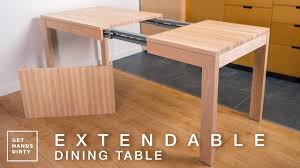 How To Make An Extendable Dining Table With Solid Maple Tiny Apartmen Extendable Dining Table Small Dining Room Table Small Dining Table