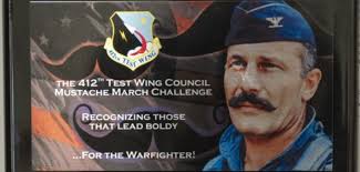 Mustache March competition honors revolutionary pilot Robin Olds