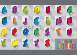 The one that burns your nerves all day. 3d Alphabet Letters Vector Image 1566870 Stockunlimited