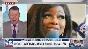 Fox's Marc Thiessen Celebrates Jasmine Crockett Campaign