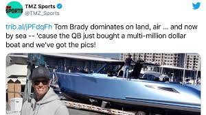 Nfl quarterback tom brady seems to be settling in with his new team and new state, florida. Who S The Captain Now Tom Brady Buys Custom Boat Tmz Reports